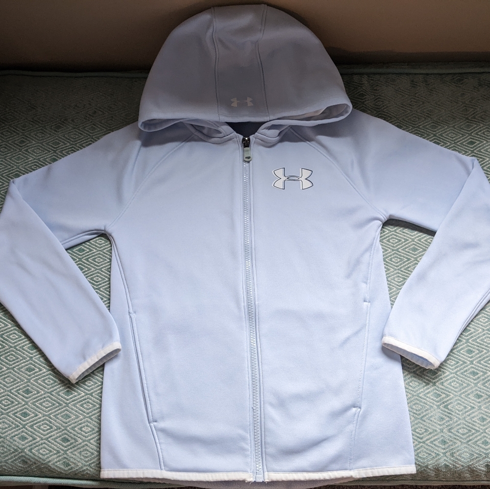 Girls Under Armour Zip Front Hoodie - Picture 1 of 10